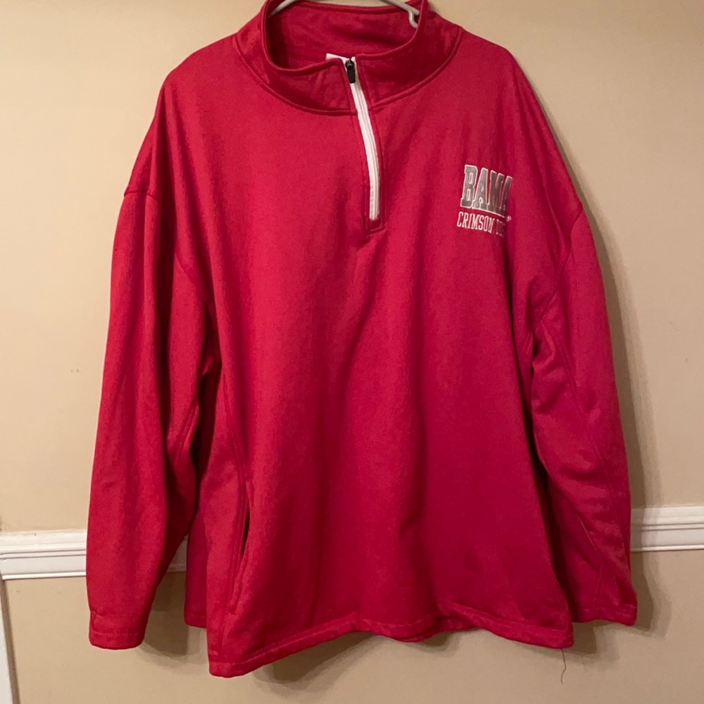 Red half zip BAMA Crimson Tide pullover size 2XL